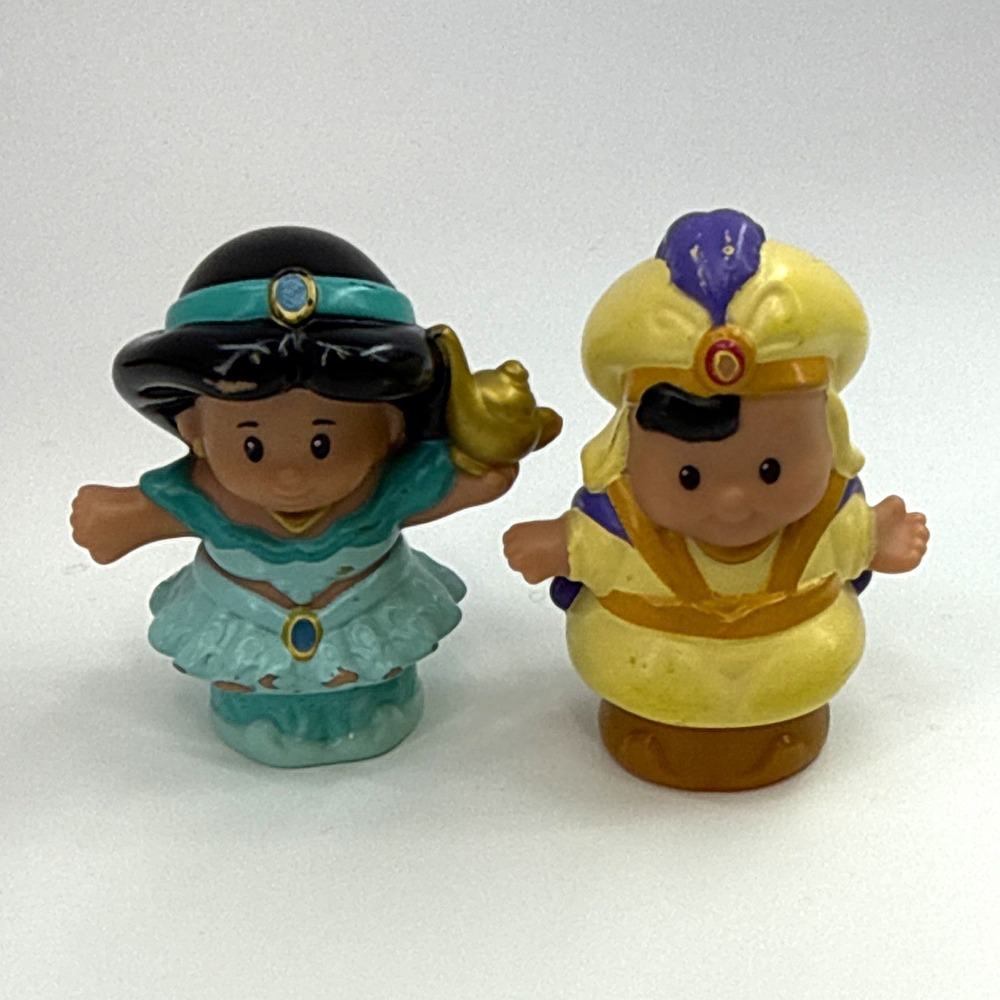 Little People Disney Princess Jasmine & Prince Ali Figures Lot of 2 2016